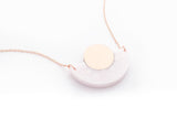 Corian Arc Circle Necklace