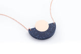 Corian Arc Circle Necklace