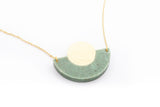Corian Arc Circle Necklace