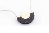 Corian Arc Circle Necklace