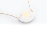 Corian Arc Circle Necklace