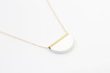 Corian Half Circle Necklace