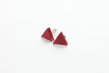 Ecoresin Stud Earrings - Triangle