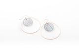 Ecoresin Earrings - Double Circle