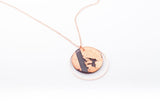 Ecoresin Necklace - Double Circle
