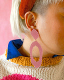 Ecoresin Scallop Earrings - Large Oval