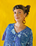 Ecoresin Scallop Earrings - Triple Link