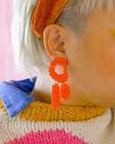 Ecoresin Scallop Earrings - Triple Drop