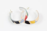 Ecoresin Hoop Earrings - Small