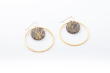 Ecoresin Earrings - Double Circle