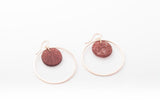 Ecoresin Earrings - Double Circle