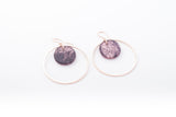 Ecoresin Earrings - Double Circle